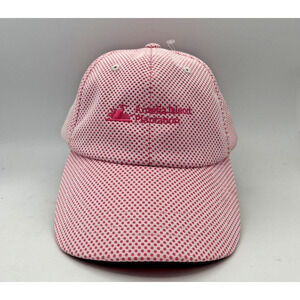 KATE LORD LADIES CUT Amelia island plantation Hat Cap Adjustable Strap Polkadot‎